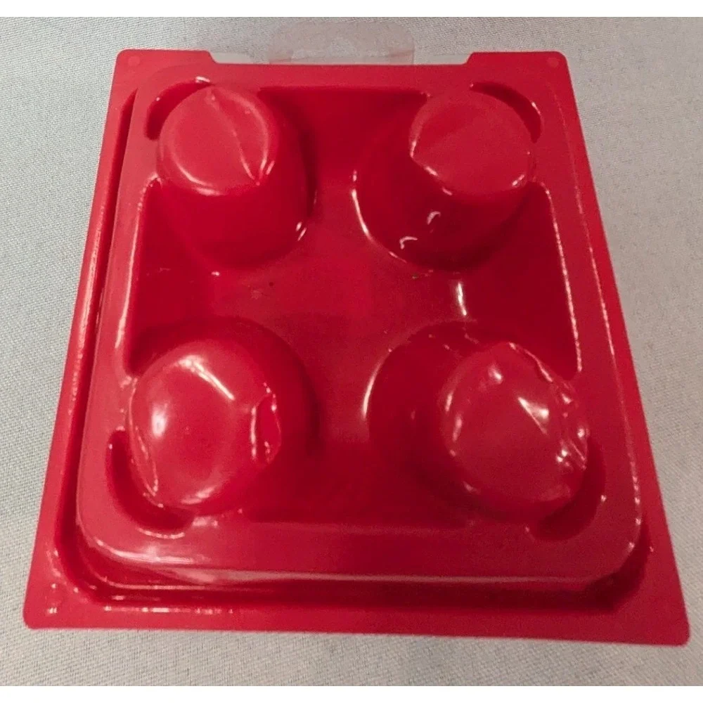 Egglettes Egg Cooker Pods Unisex OS Red New 4-Pack Hard Boiled No Shell ASOTV